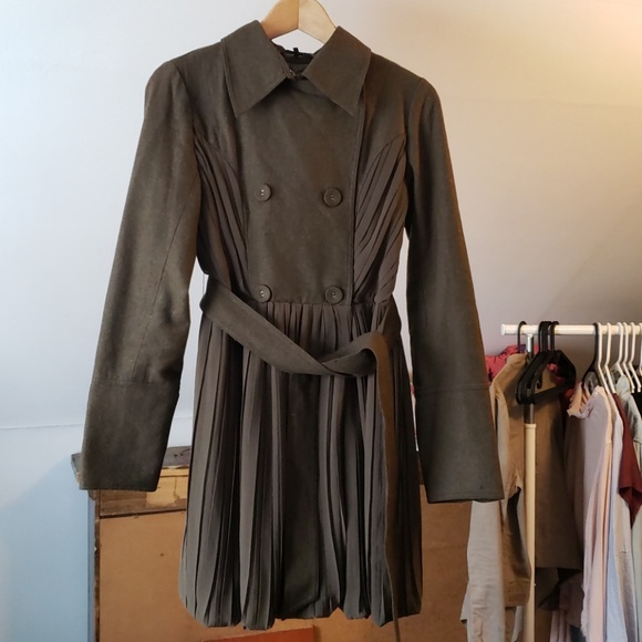 Anthropologie Jackets & Blazers - Anthro Ryu Olive Green Pea Coat